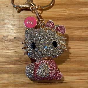 Hello Kitty Crystal Keychain